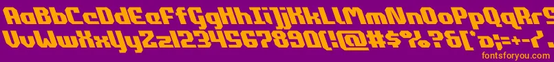 commonwealthleft Font – Orange Fonts on Purple Background
