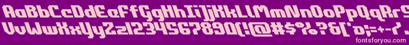 commonwealthleft Font – Pink Fonts on Purple Background
