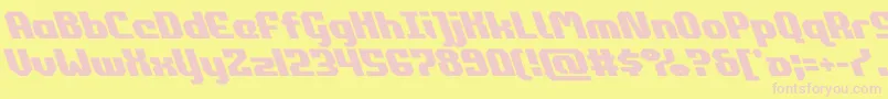 commonwealthleft Font – Pink Fonts on Yellow Background