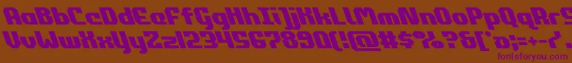commonwealthleft Font – Purple Fonts on Brown Background