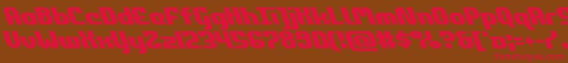 commonwealthleft Font – Red Fonts on Brown Background