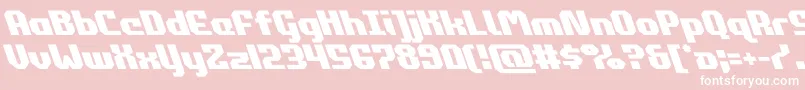 フォントcommonwealthleft – ピンクの背景に白い文字