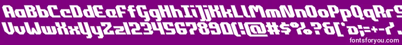 commonwealthleft Font – White Fonts on Purple Background