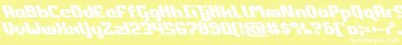 commonwealthleft Font – White Fonts on Yellow Background