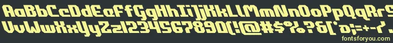 commonwealthleft Font – Yellow Fonts on Black Background