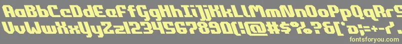 commonwealthleft Font – Yellow Fonts on Gray Background