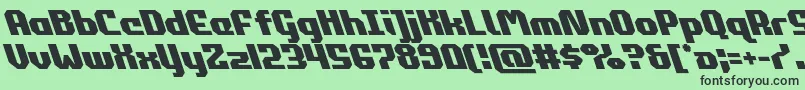 commonwealthleft Font – Black Fonts on Green Background