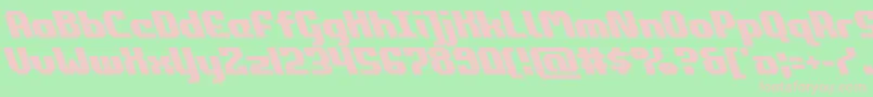 commonwealthleft Font – Pink Fonts on Green Background