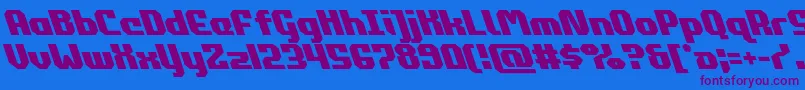 commonwealthleft Font – Purple Fonts on Blue Background