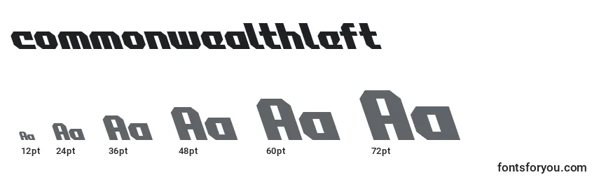 Commonwealthleft (123879) Font Sizes
