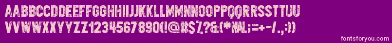 Varietykiller Font – Pink Fonts on Purple Background