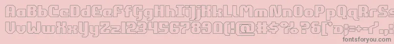 commonwealthout Font – Gray Fonts on Pink Background