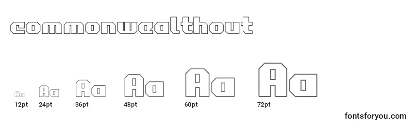 Commonwealthout Font Sizes