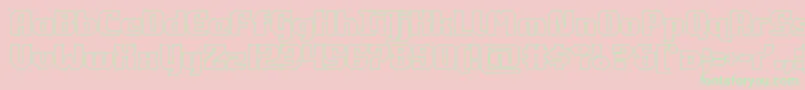 commonwealthout Font – Green Fonts on Pink Background