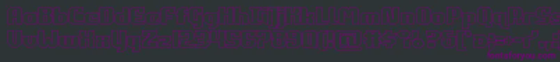 commonwealthout Font – Purple Fonts on Black Background
