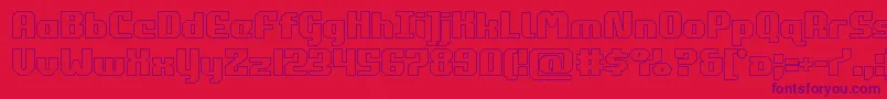 commonwealthout Font – Purple Fonts on Red Background