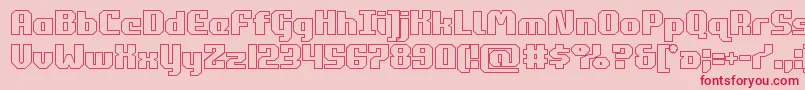 commonwealthout Font – Red Fonts on Pink Background