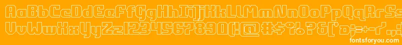 commonwealthout Font – White Fonts on Orange Background