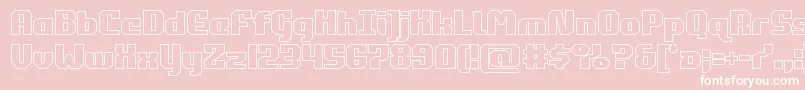 commonwealthout Font – White Fonts on Pink Background