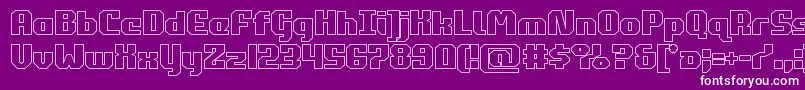 commonwealthout Font – White Fonts on Purple Background