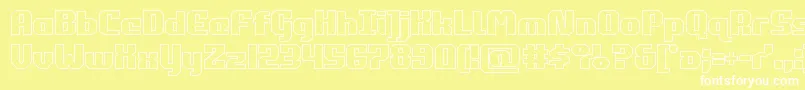 commonwealthout Font – White Fonts on Yellow Background