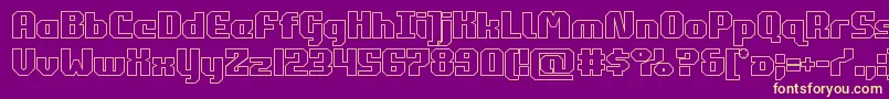 commonwealthout Font – Yellow Fonts on Purple Background