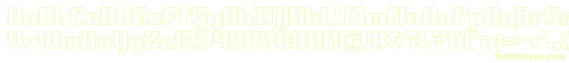 commonwealthout Font – Yellow Fonts on White Background