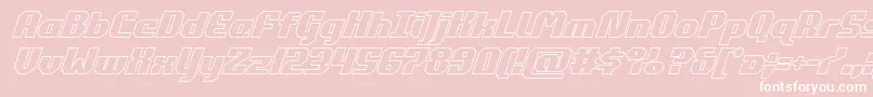 commonwealthoutital Font – White Fonts on Pink Background