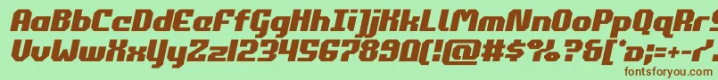 commonwealthsemital Font – Brown Fonts on Green Background