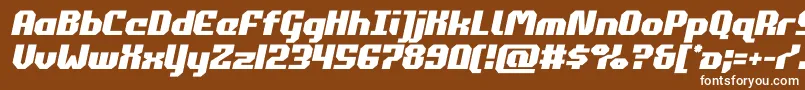 commonwealthsemital Font – White Fonts on Brown Background