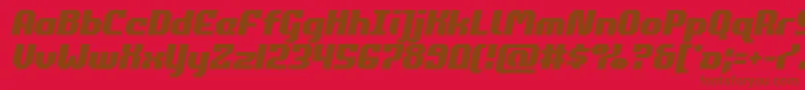 commonwealthsemital Font – Brown Fonts on Red Background