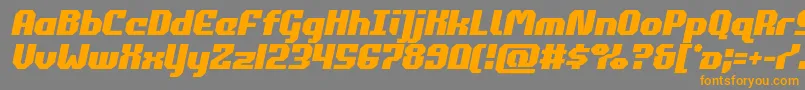 commonwealthsemital Font – Orange Fonts on Gray Background