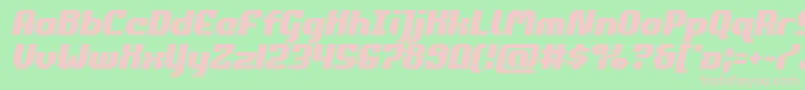 commonwealthsemital Font – Pink Fonts on Green Background