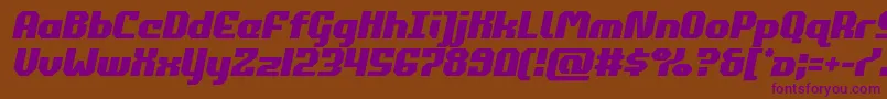 commonwealthsemital Font – Purple Fonts on Brown Background