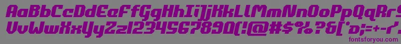 commonwealthsemital Font – Purple Fonts on Gray Background