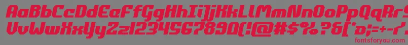 commonwealthsemital Font – Red Fonts on Gray Background