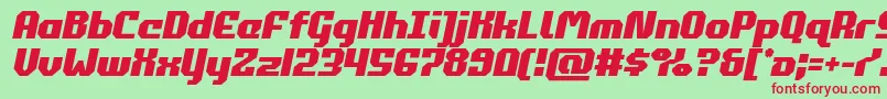 commonwealthsemital Font – Red Fonts on Green Background