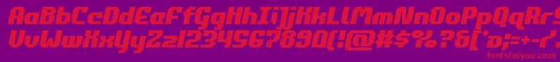 commonwealthsemital Font – Red Fonts on Purple Background