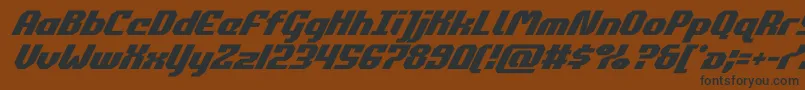 commonwealthsuperital Font – Black Fonts on Brown Background