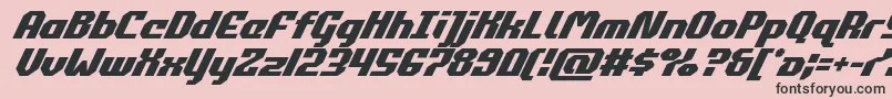 commonwealthsuperital Font – Black Fonts on Pink Background