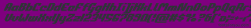 commonwealthsuperital Font – Black Fonts on Purple Background
