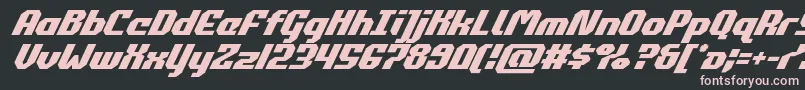 commonwealthsuperital Font – Pink Fonts on Black Background