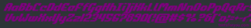 commonwealthsuperital Font – Purple Fonts on Black Background