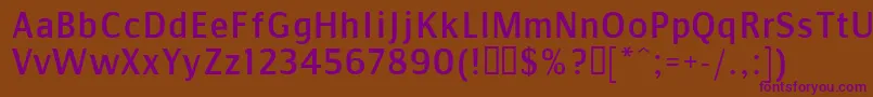Шрифт COMMS    – фиолетовые шрифты на коричневом фоне