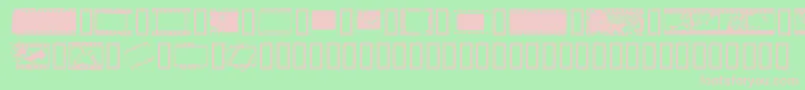 NegativefilmRegular Font – Pink Fonts on Green Background