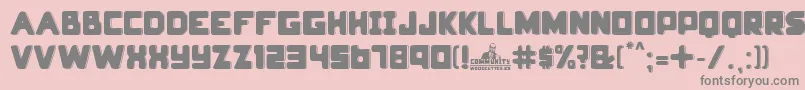 More about community Font community Font – Gray Fonts on Pink Background