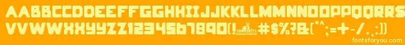 fuente community – Fuentes Amarillas Sobre Fondo Naranja