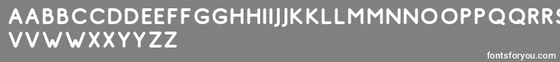 フォントComodo Regular Free – 灰色の背景に白い文字