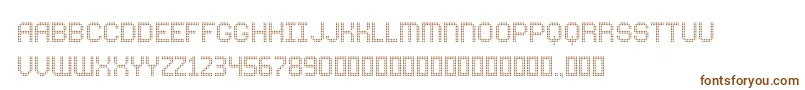 ComodotRound Bottom-Schriftart – Braune Schriften