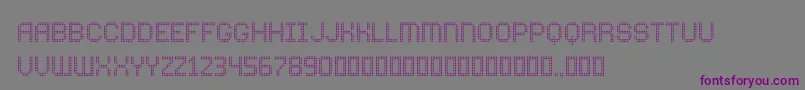 ComodotRound Bottom Font – Purple Fonts on Gray Background